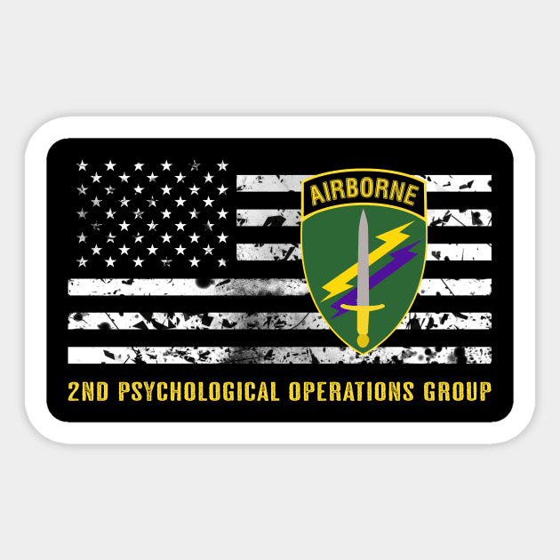 2nd Psychological Operations Group Sticker by Jared S Davies